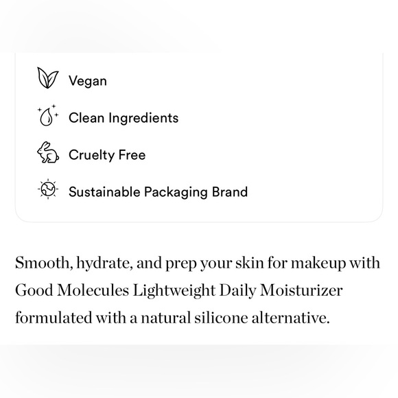 $4❤️‍🔥 LAST 1! Good Molecules Lightweight Daily Moisturizer 3PK 🪞 NEW - Picture 3 of 4